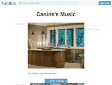 Tablet Screenshot of caninesmusic.com